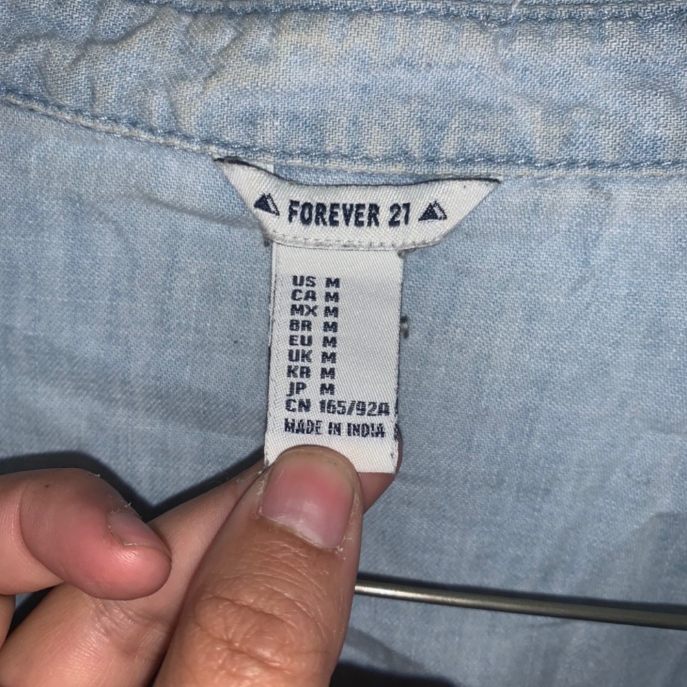 Blue Button Down - image 3